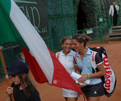 Giulia Gabba e Sara Errani